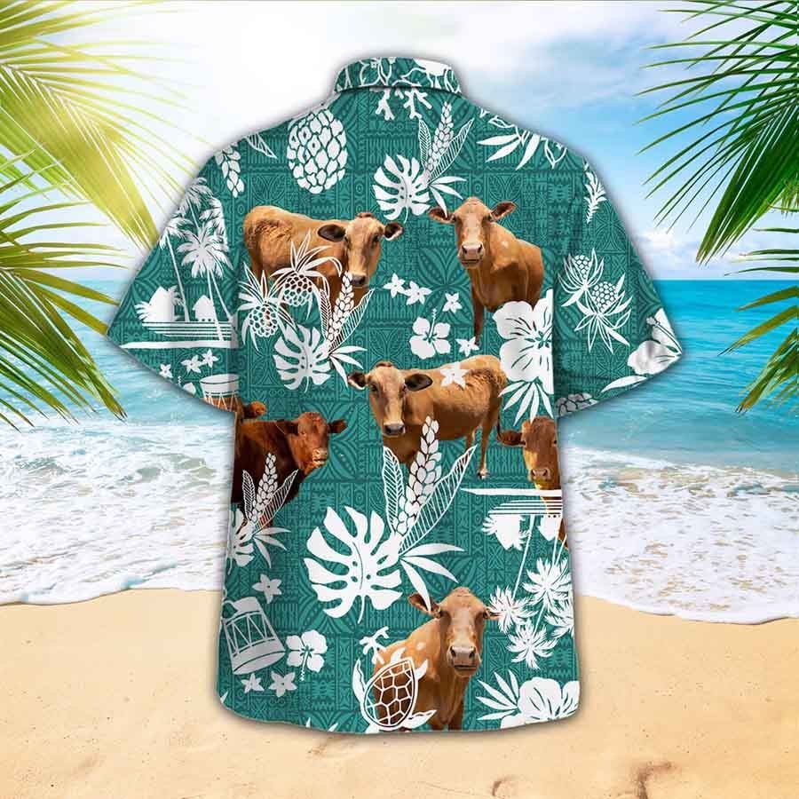 Cow Trendy Hawaiian Shirt For Farm Lovers – Beefmaster Trendy Hawaiian Shirt, Summer Gift For Farmer