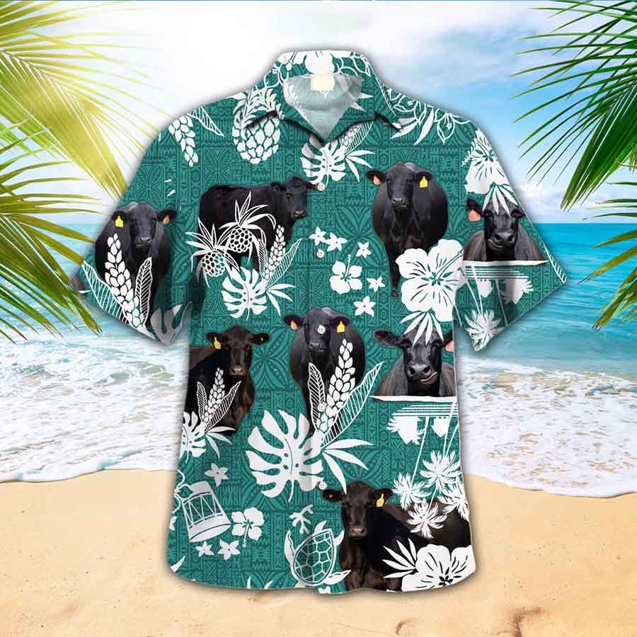 Cow Trendy Hawaiian Shirt For Farm Lovers – Black Angus Trendy Hawaiian Shirt, Hawaiian Casual Button Down Shirt, Summer Party Shirt Cow Trendy Hawaiian Shirt For Farm Lovers – Black Angus Trendy Hawaiian Shirt, Hawaiian Casual Button Down Shirt, Summer Party Shirt