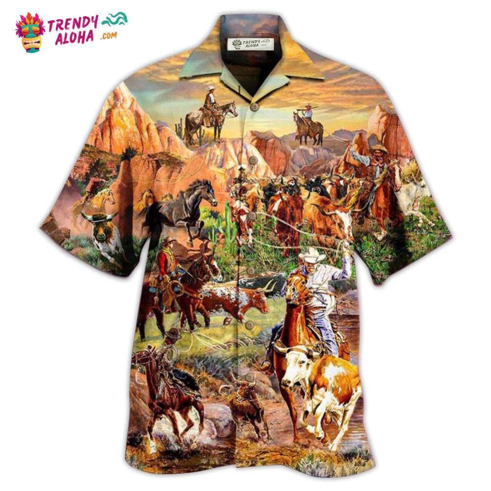 Cowboy Life Style Hawaiian Shirt – Trendy Aloha Cowboy Life Style Hawaiian Shirt – Trendy Aloha
