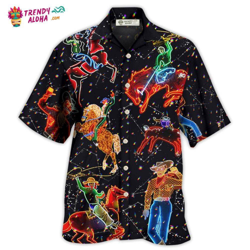 Cowboy Neon Love Life Love Cool Hawaiian Shirt – Trendy Aloha Cowboy Neon Love Life Love Cool Hawaiian Shirt – Trendy Aloha