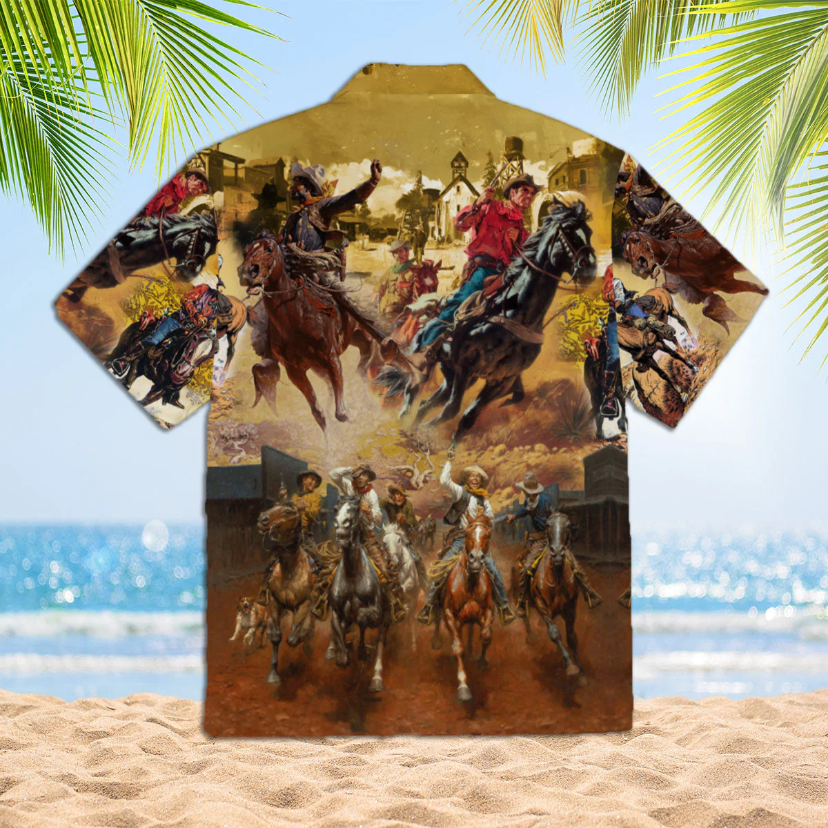 Cowboy Real Men Ride Horses Trendy Hawaiian Shirt  Aloha Shirt