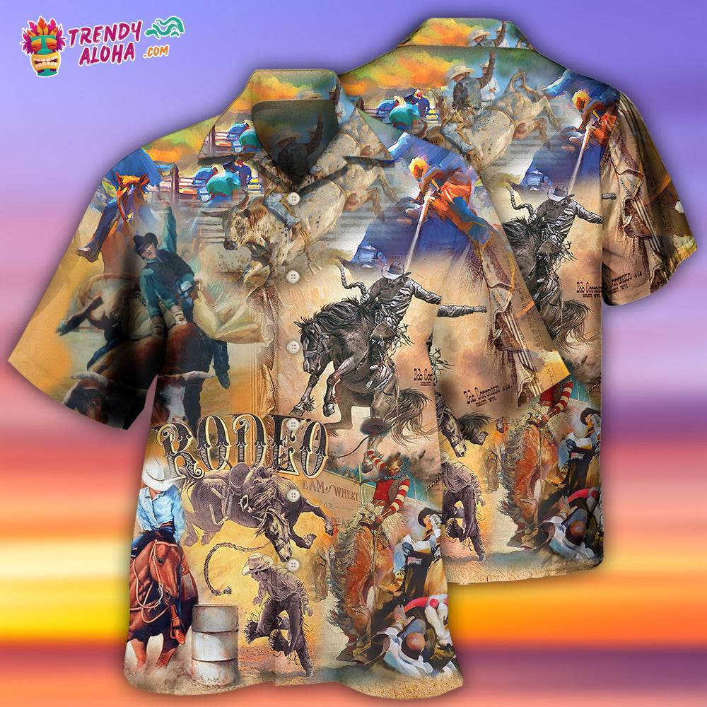 Cowboy Rodeo Vintage Classic Hawaiian Shirt – Trendy Aloha