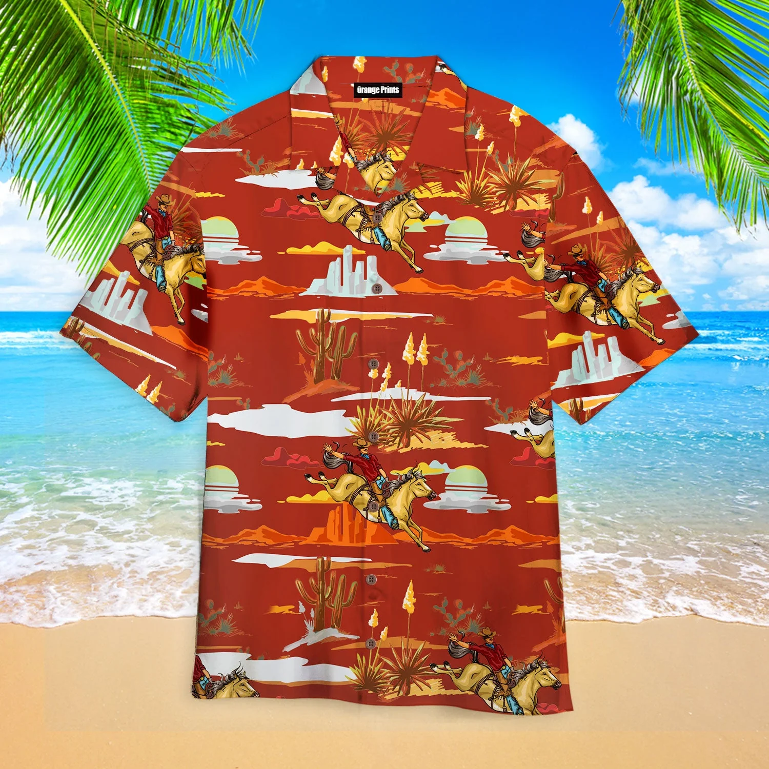 Cowboy Trendy Hawaiian Shirt  Aloha Shirt