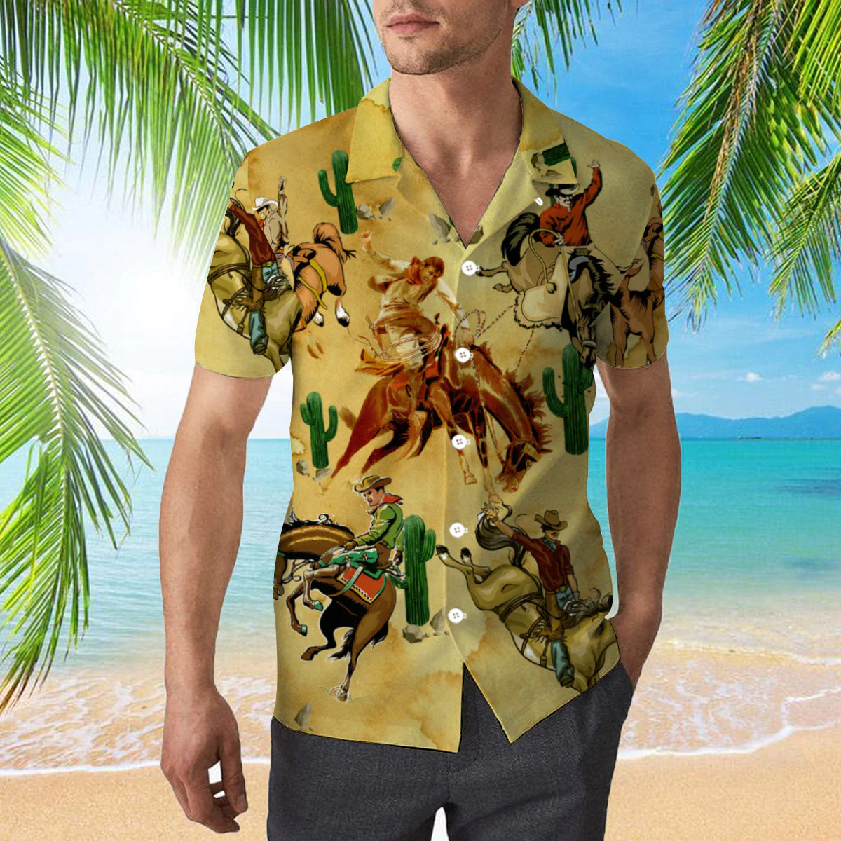 Cowboys We Ride, Never Worry About The Fall Trendy Hawaiian Shirt  Aloha Shirt