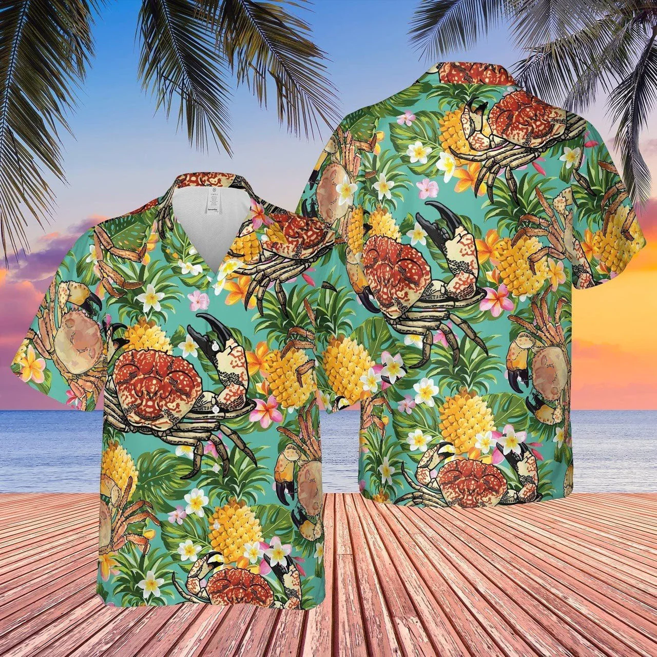 Crab Lovers Perfect Hawaiian Shirt Ideal for Summer Gifts