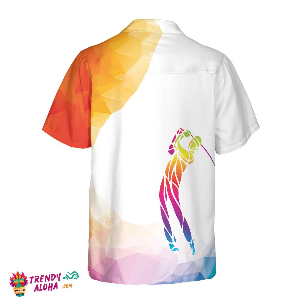 Creative Silhouette Of Golf Player Hawaiian Shirt