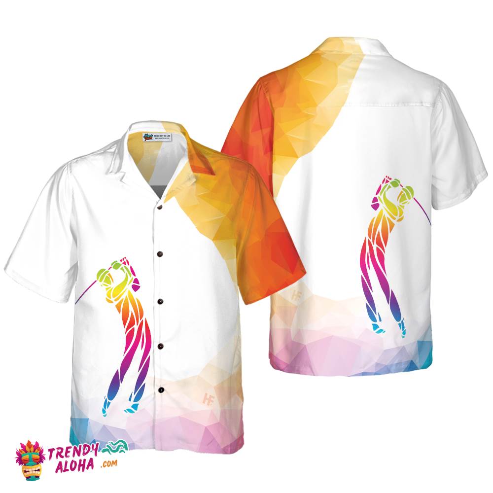 Creative Silhouette Of Golf Player Hawaiian Shirt Creative Silhouette Of Golf Player Hawaiian Shirt
