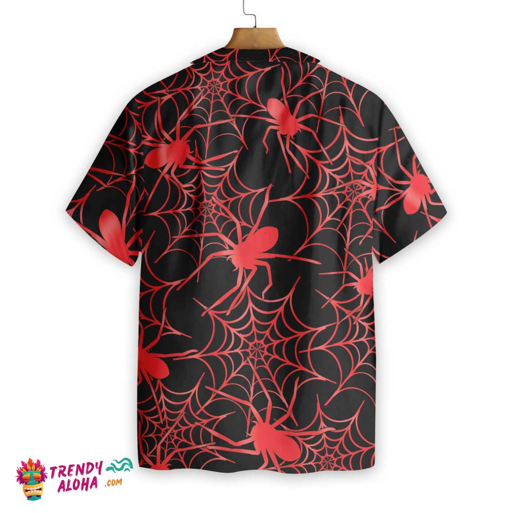 Creepy Spider Halloween Hawaiian Shirt