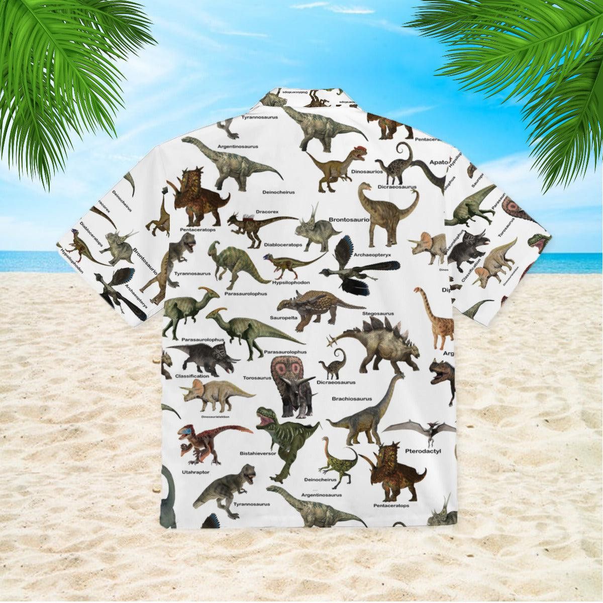 Cretaceous Dinosaurs Trendy Hawaiian Shirt