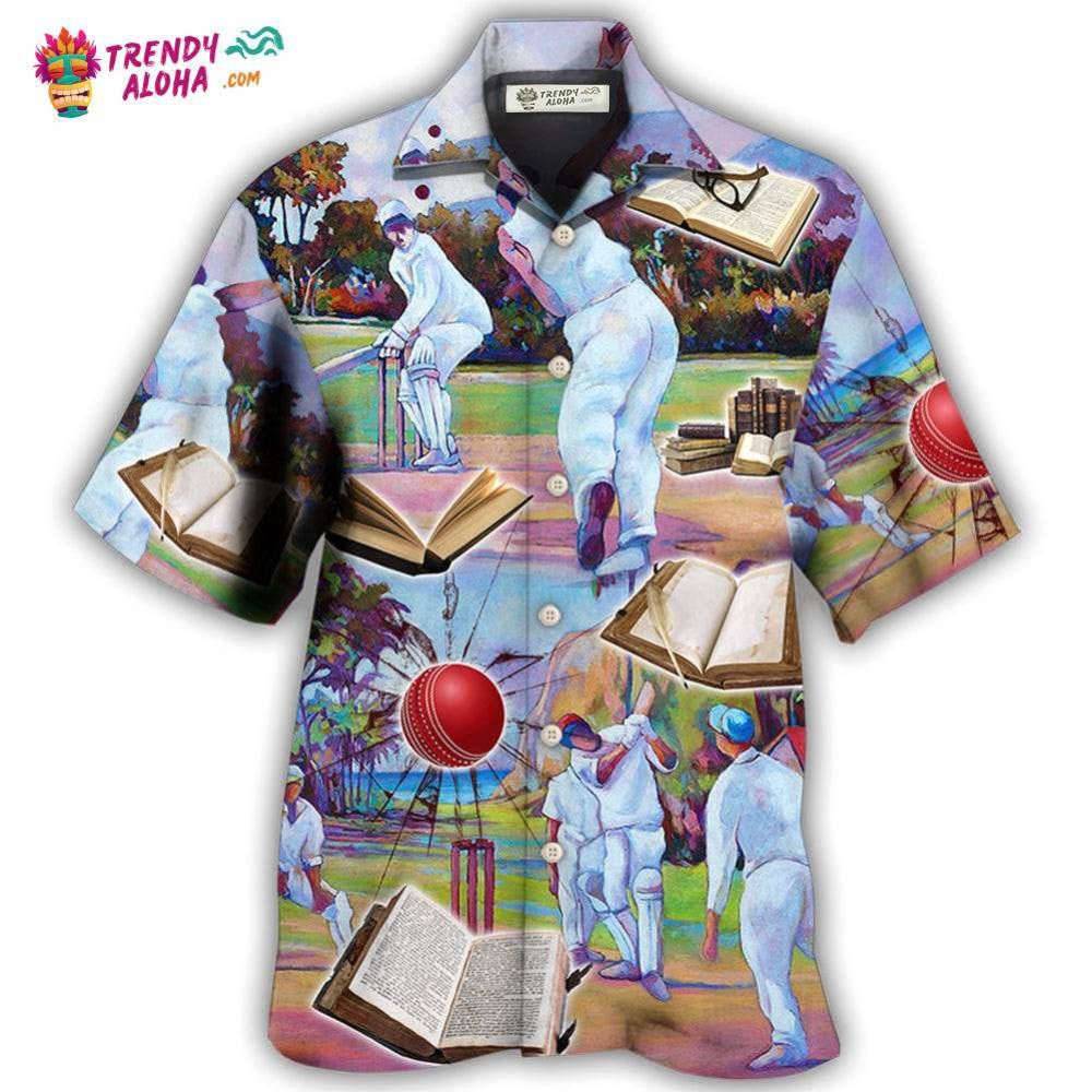 Cricket And Book Lover Hawaiian Shirt – Trendy Aloha