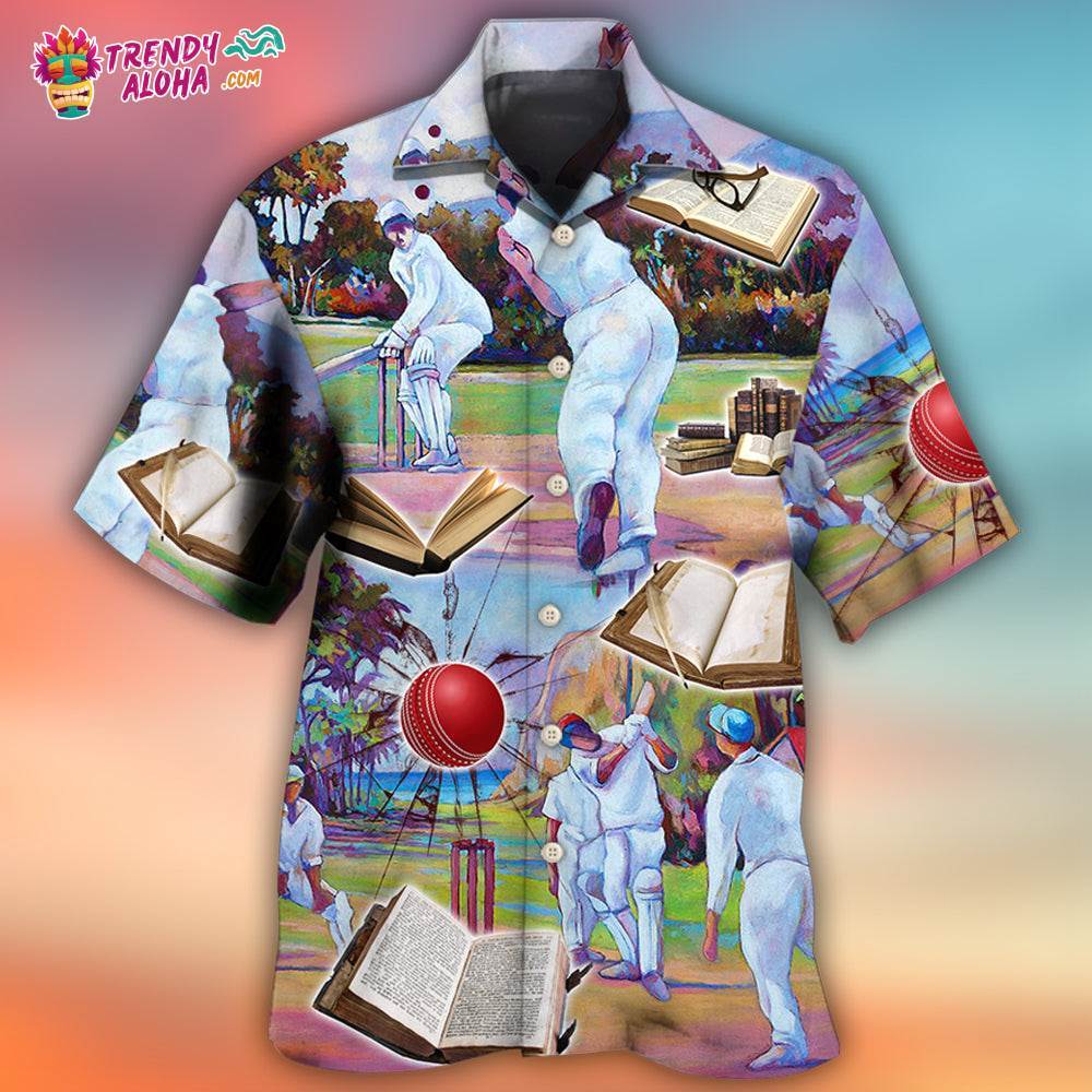 Cricket And Book Lover Hawaiian Shirt – Trendy Aloha