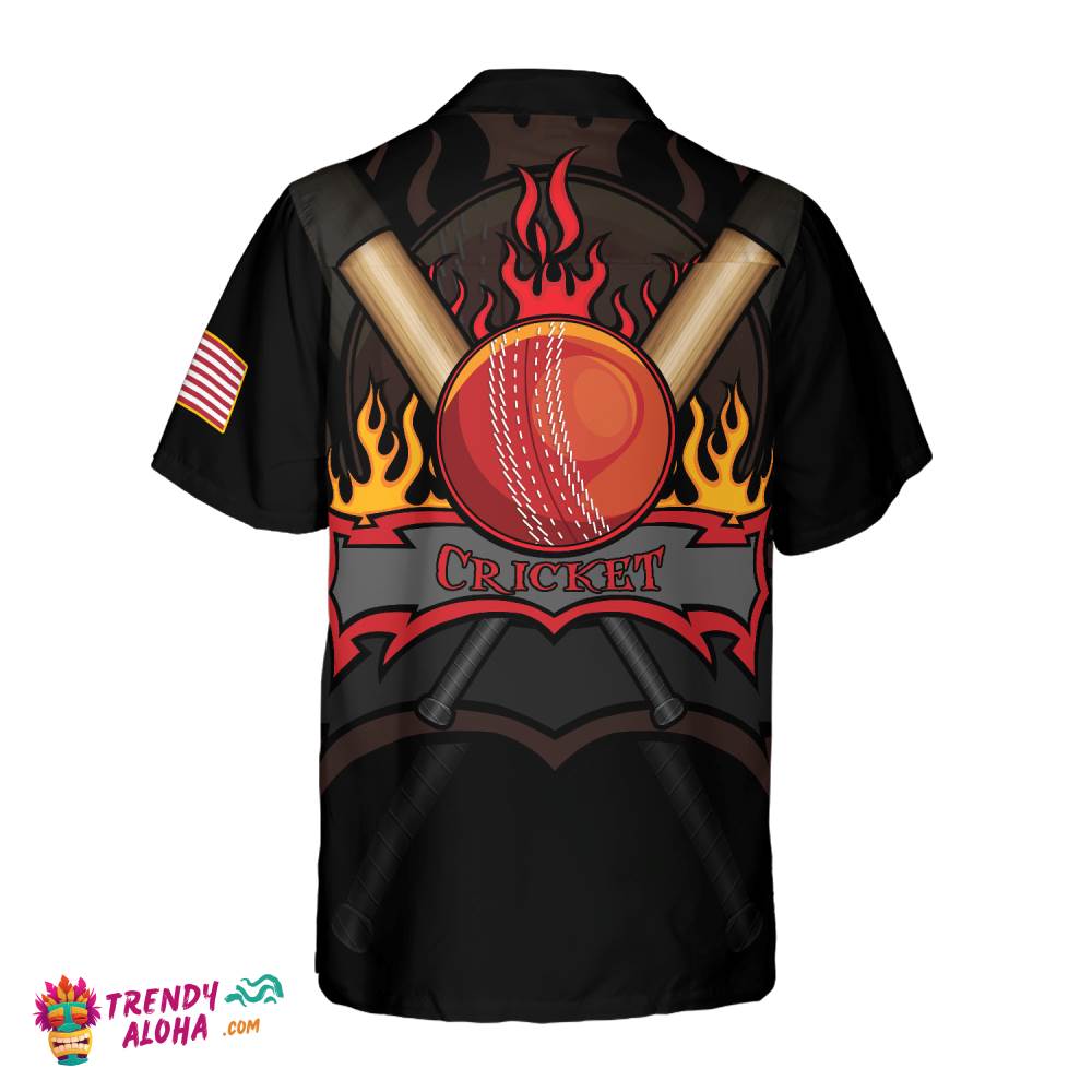 Cricket Flame Hawaiian Shirt