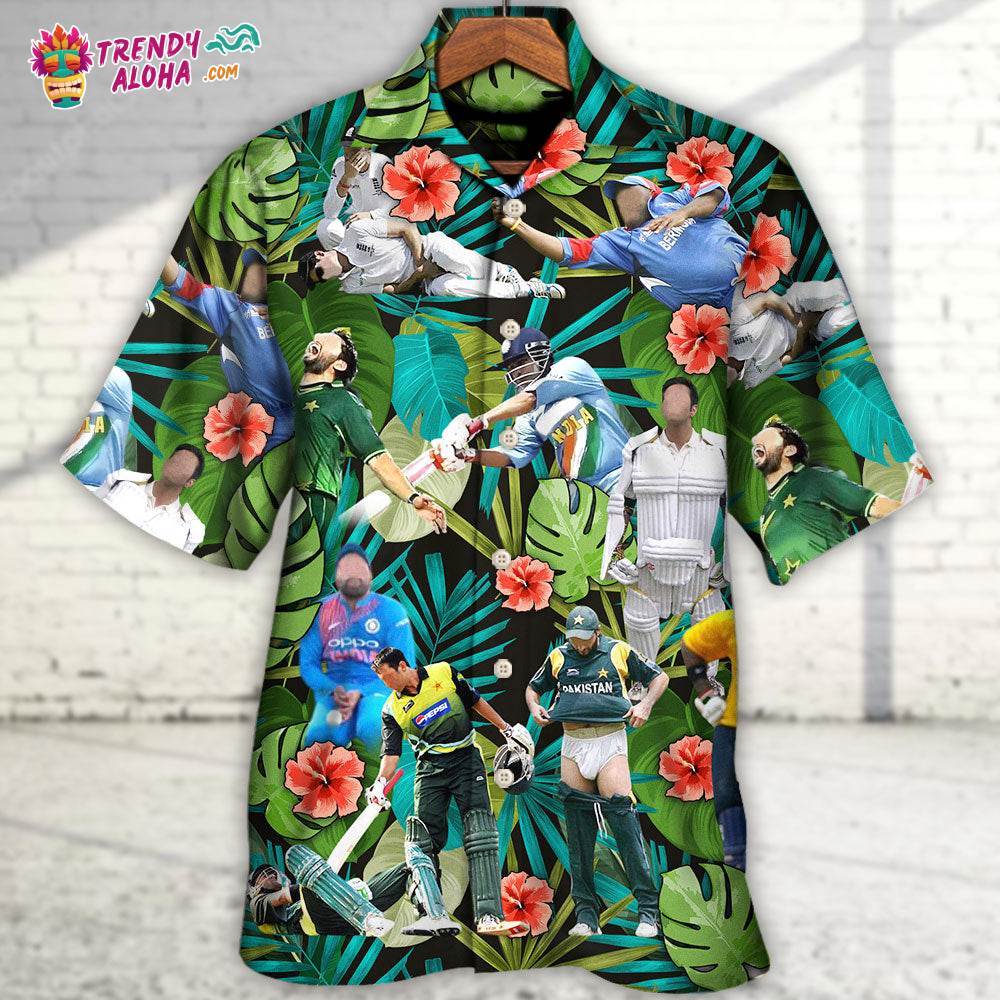 Cricket Sport Funny Play Amazing Tropical Art Hawaiian Shirt – Trendy Aloha