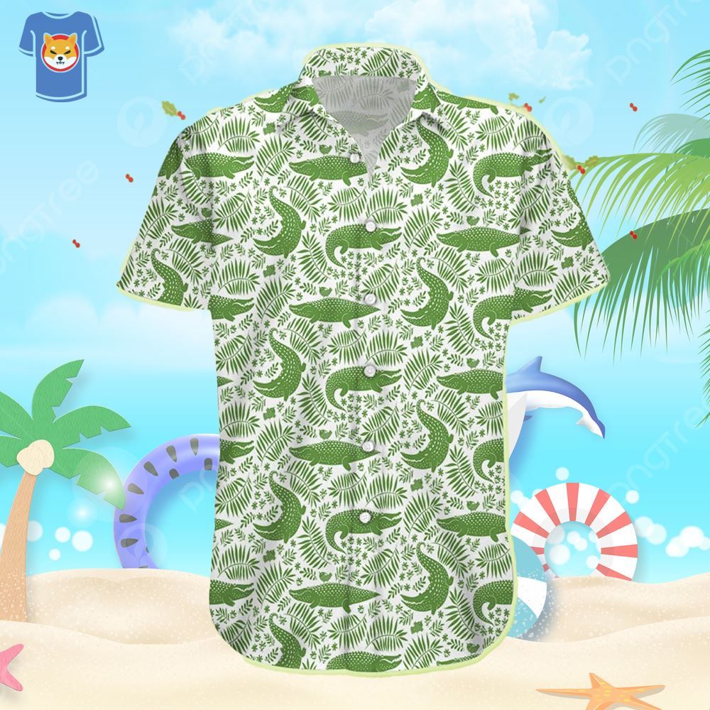 Crocodile Beach Shirt Men And Women Gift Hawaiian Shirt