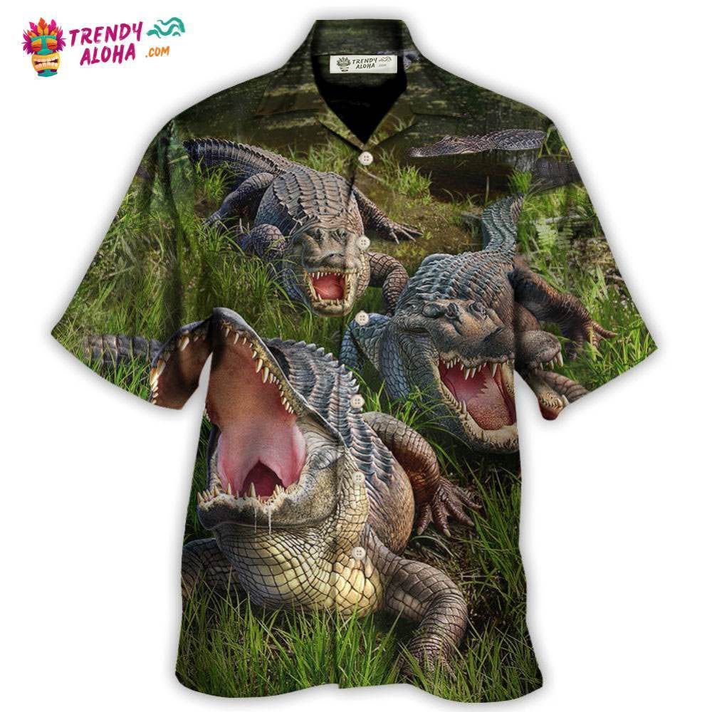 Crocodile The Crocodile Cannot Turn Its Head Hawaiian Shirt – Trendy Aloha Crocodile The Crocodile Cannot Turn Its Head Hawaiian Shirt – Trendy Aloha