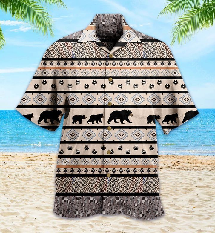 Crossing Bear Brown Hawaiian Shirt Ideal Summer Gifts