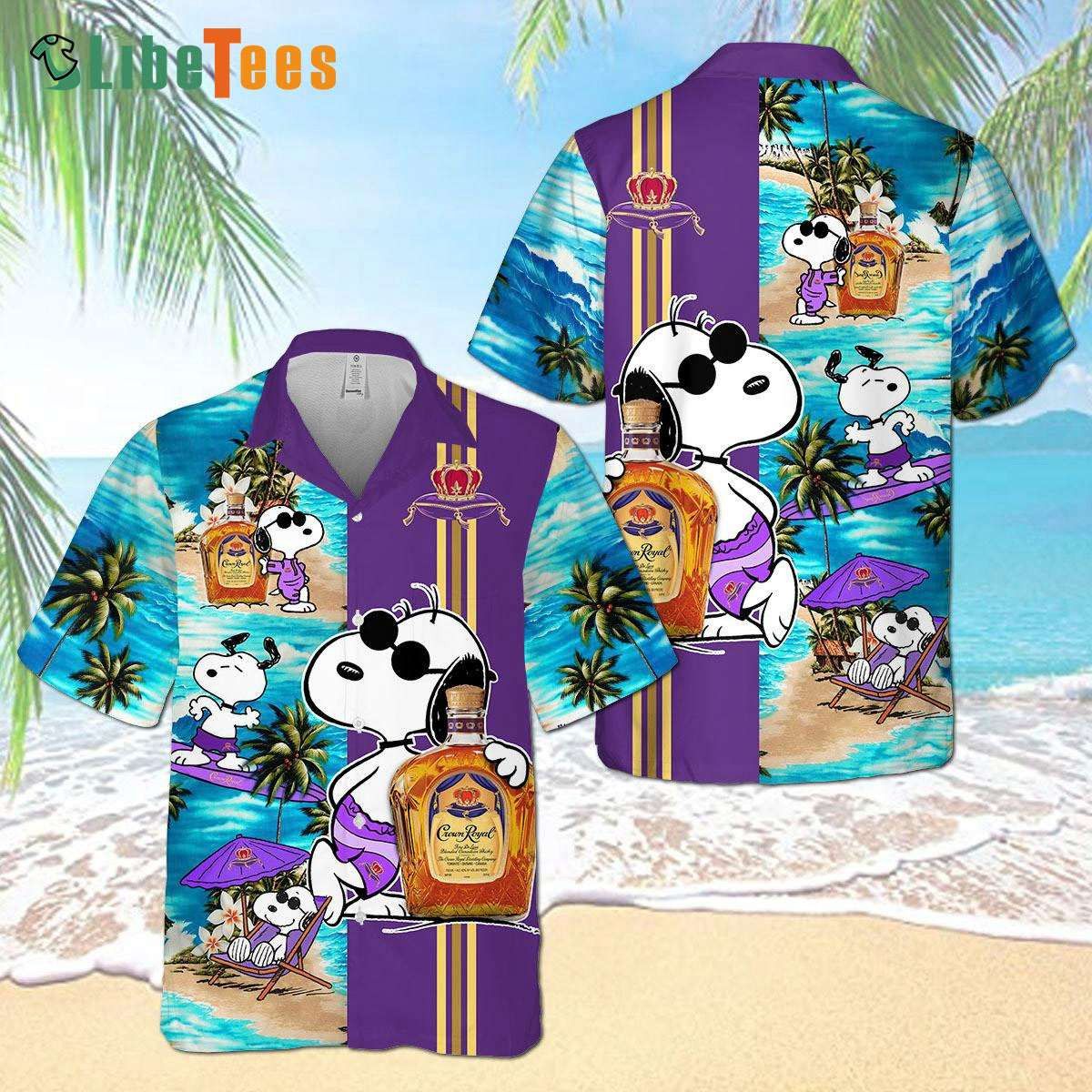 Crown Royal Snoopy, Beach Relax Shirt, Dog Trendy Hawaiian Shirt Perfect Gifts For Your Loved Ones