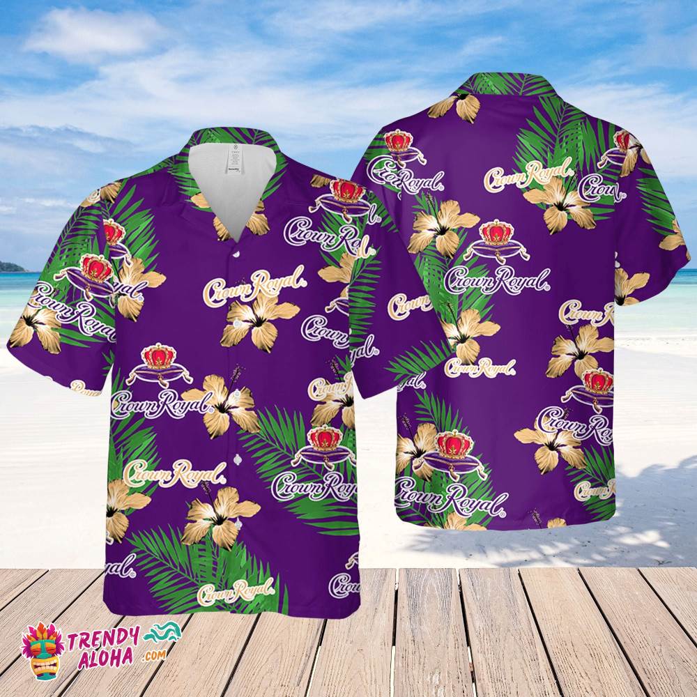 Crown Royal Whiskey Hawaiian Hibiscus Flower Pattern,Tropical Beach Shirt, Hawaiian Flower Shirt, Hawaiian Beer Shirt Crown Royal Whiskey Hawaiian Hibiscus Flower Pattern,Tropical Beach Shirt, Hawaiian Flower Shirt, Hawaiian Beer Shirt