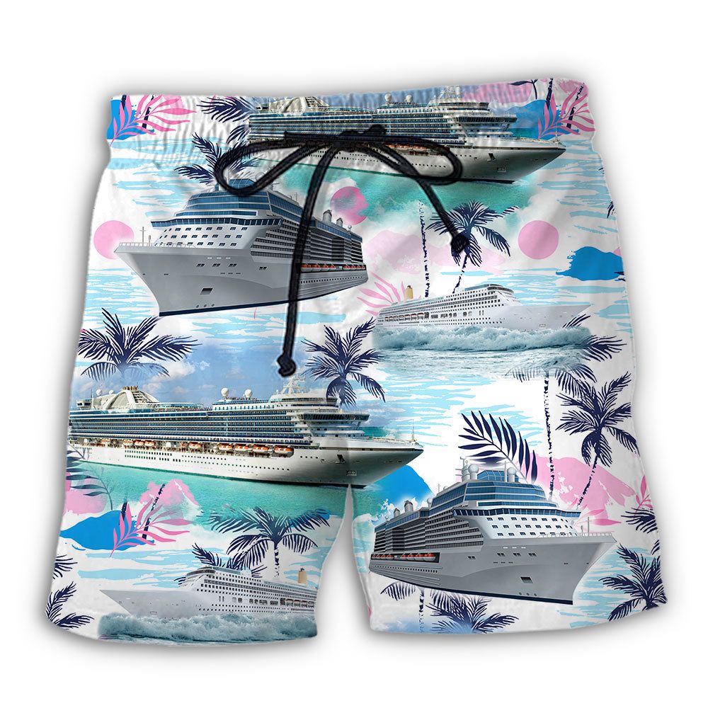 Cruising Beach Tropical Vibe Trendy Aloha Hawaiian Beach Shorts Cruising Beach Tropical Vibe Trendy Aloha Hawaiian Beach Shorts