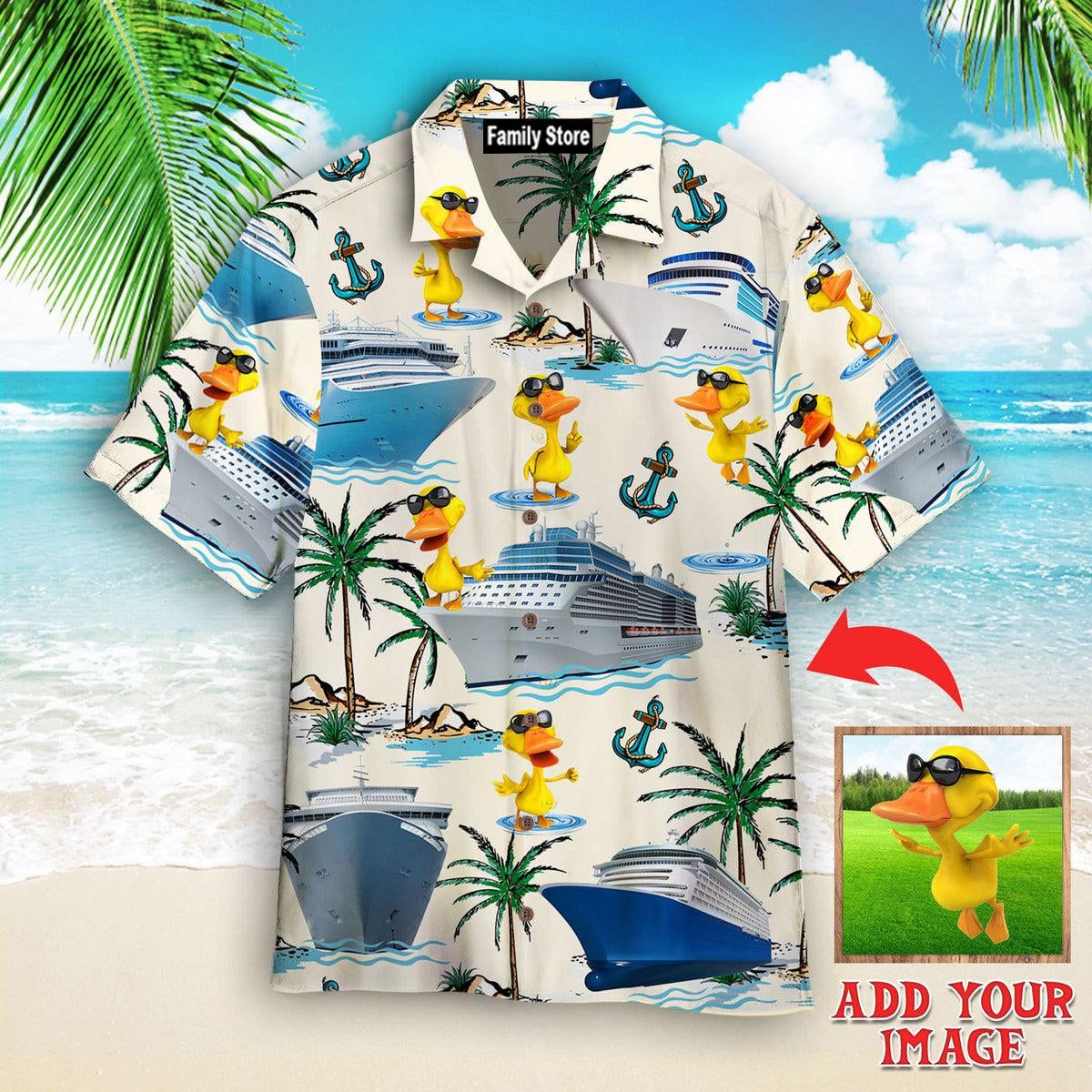 Cruising Duck Custom Hawaiian Shirt