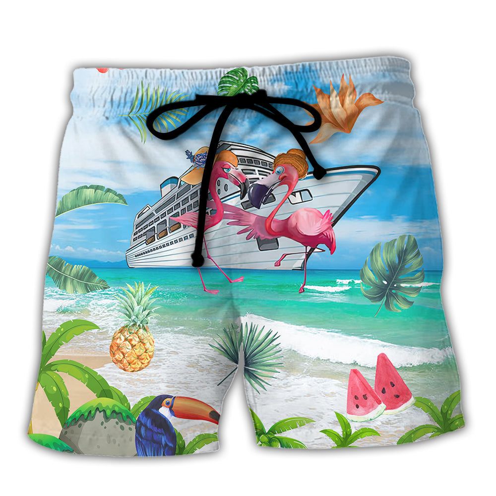 Cruising Partners Flamingo Husband And Wife Cruising Partners For Life Trendy Aloha Hawaiian Beach Shorts Cruising Partners Flamingo Husband And Wife Cruising Partners For Life Trendy Aloha Hawaiian Beach Shorts