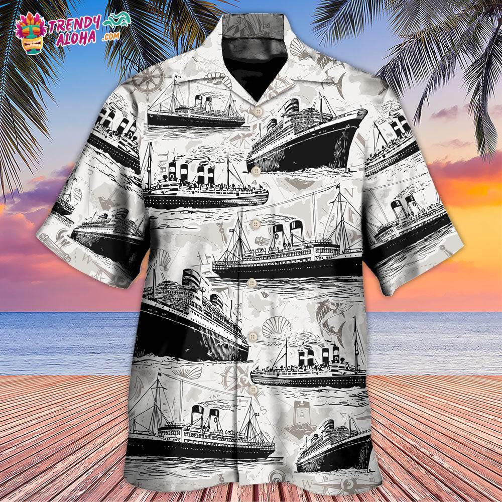 Cruising Retro And Sea Map Hawaiian Shirt – Trendy Aloha
