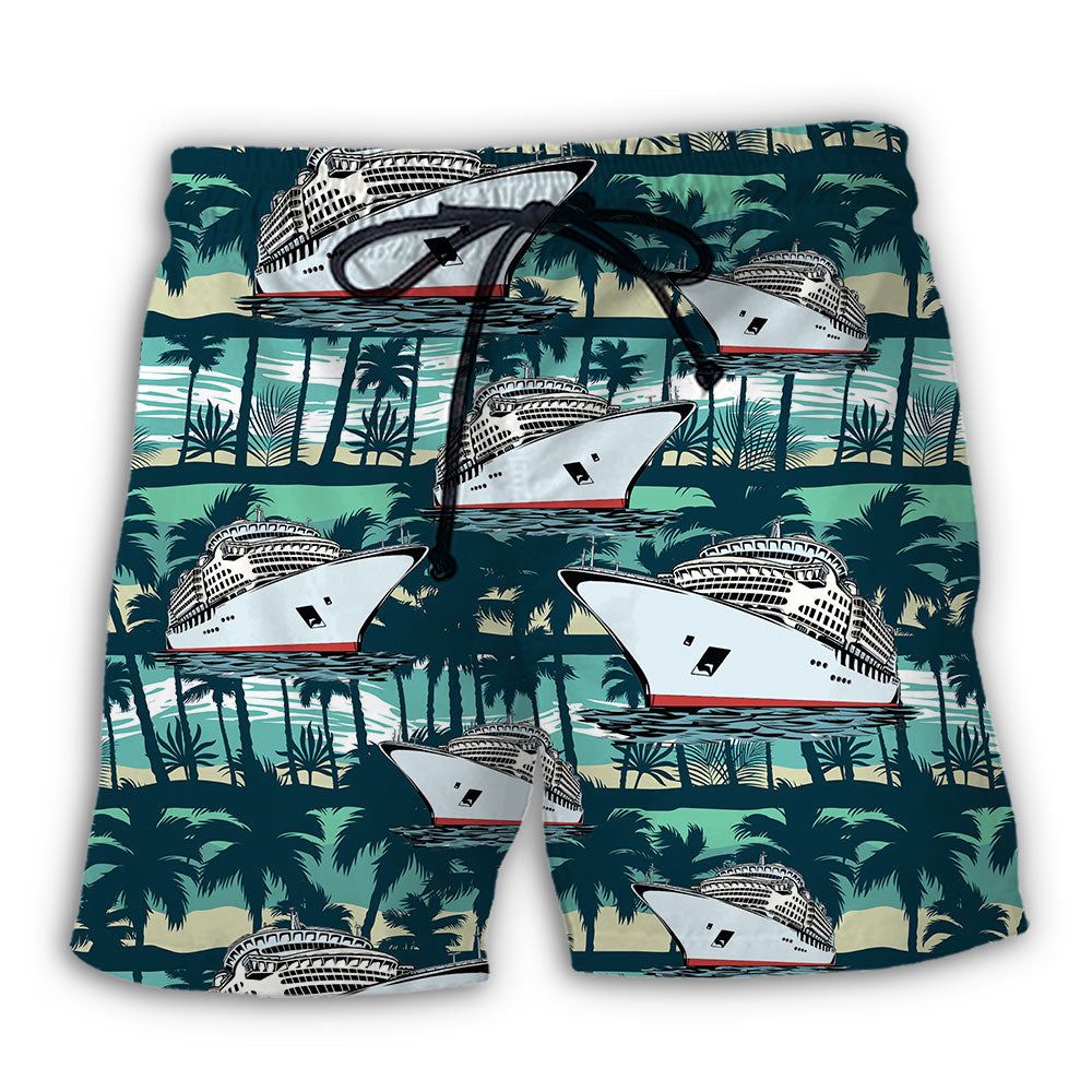 Cruising Tropical Hawaii Life Trendy Aloha Hawaiian Beach Shorts Cruising Tropical Hawaii Life Trendy Aloha Hawaiian Beach Shorts