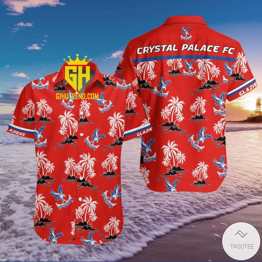 Crystal Palace Fc Red Coconut Island Hawaiian Shirt