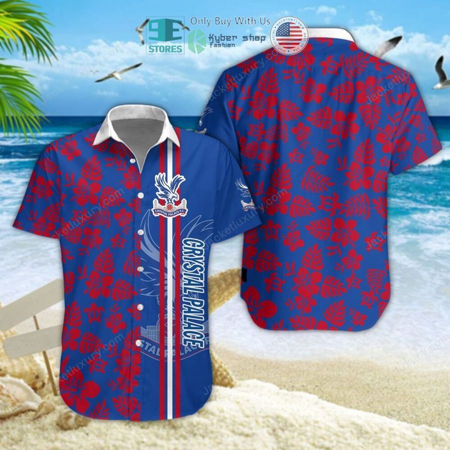 Crystal Palace Fc Red Flower Trendy Hawaiian Shirt Aloha Shirt