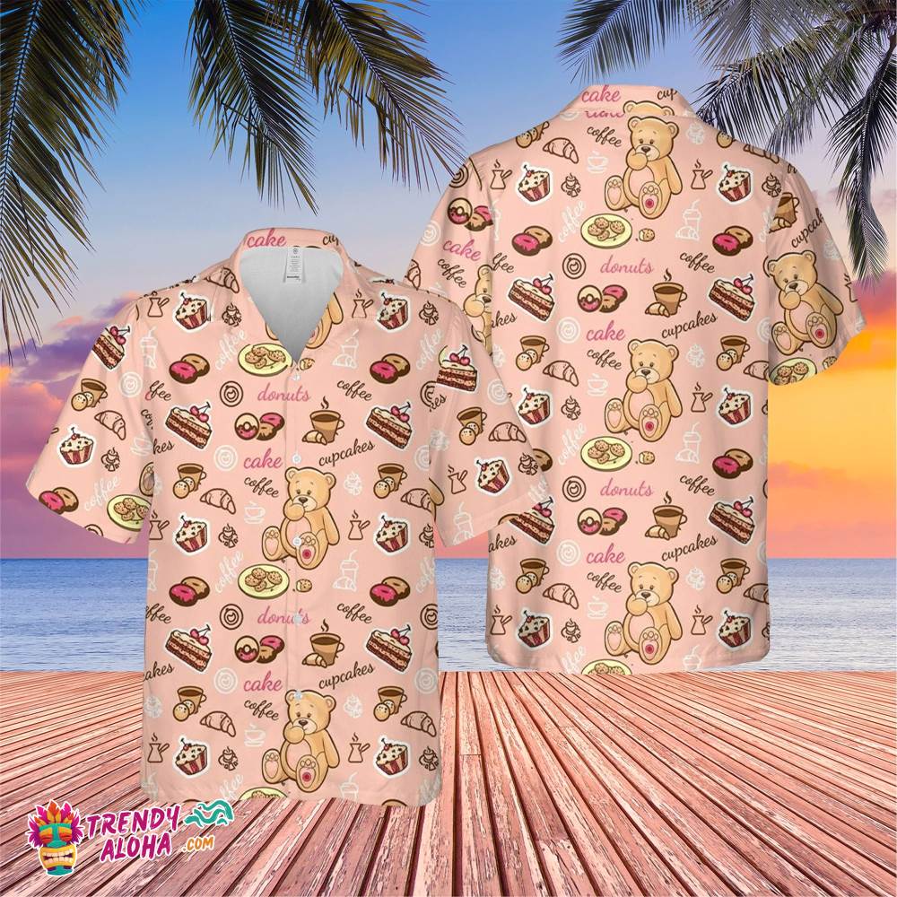 Cupcake Coffee Cake Trending Hawaiian Shirt, Summer Vacation Hawaiian Shirt