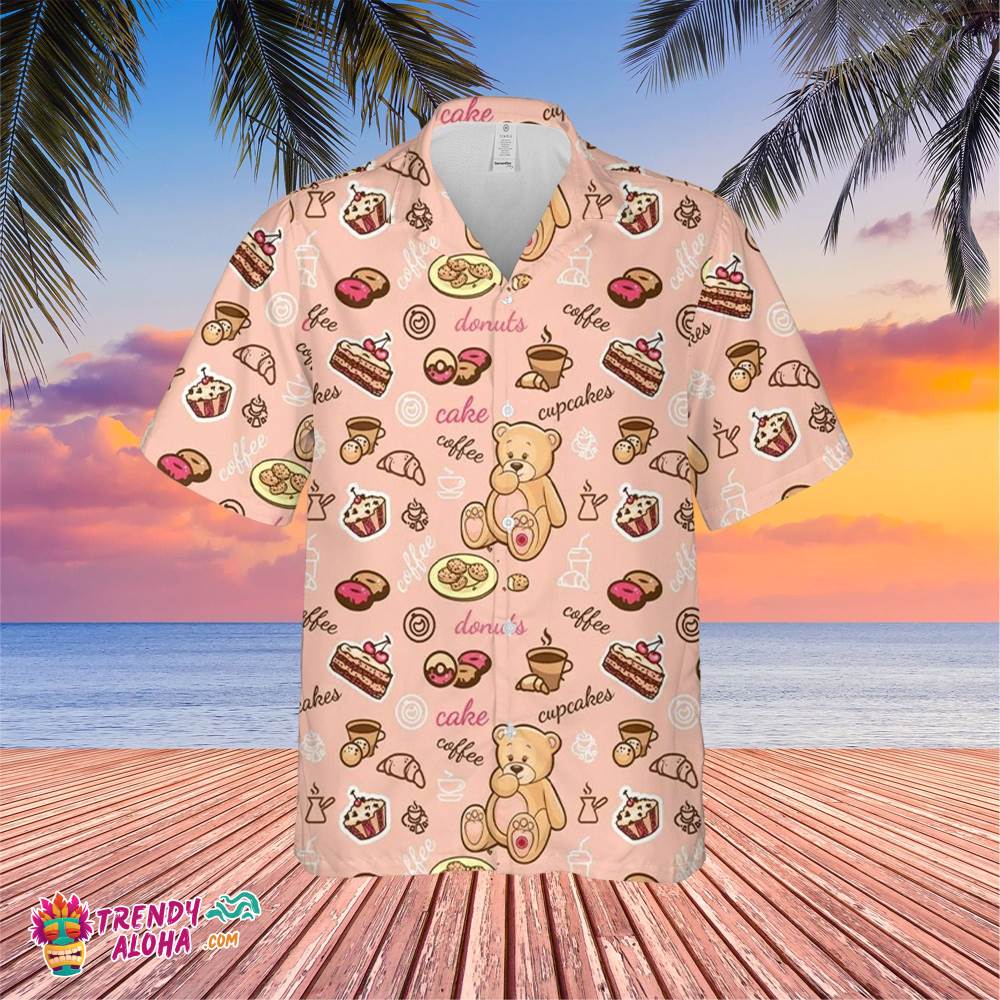 Cupcake Coffee Cake Trending Hawaiian Shirt, Summer Vacation Hawaiian Shirt