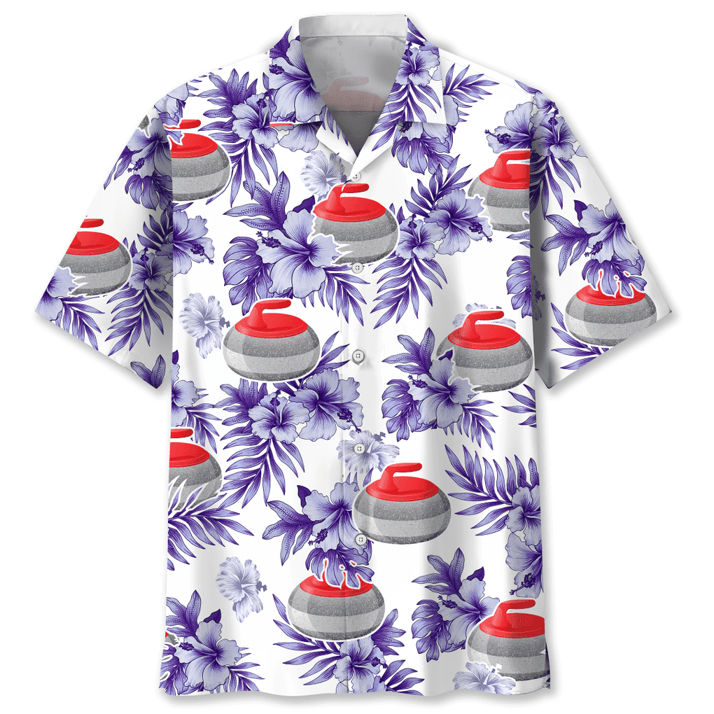 Curling Purple Nature Trendy Hawaiian Shirt