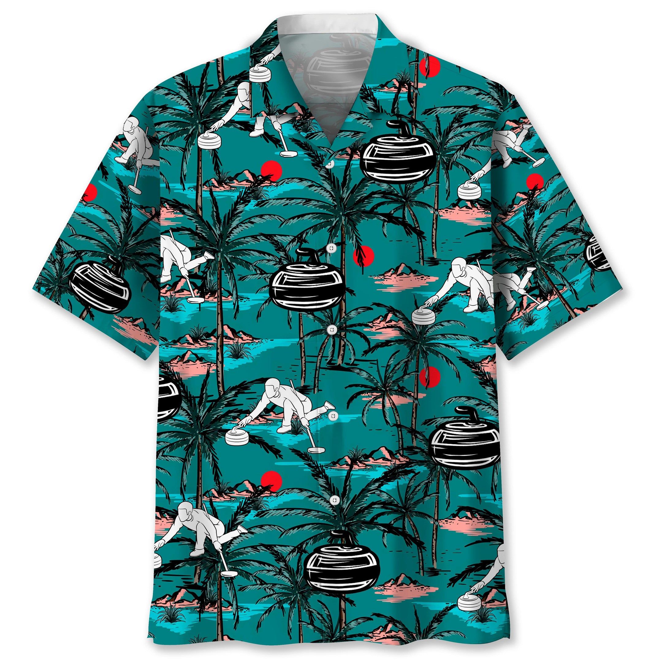 Curling Vintage Trendy Hawaiian Shirt