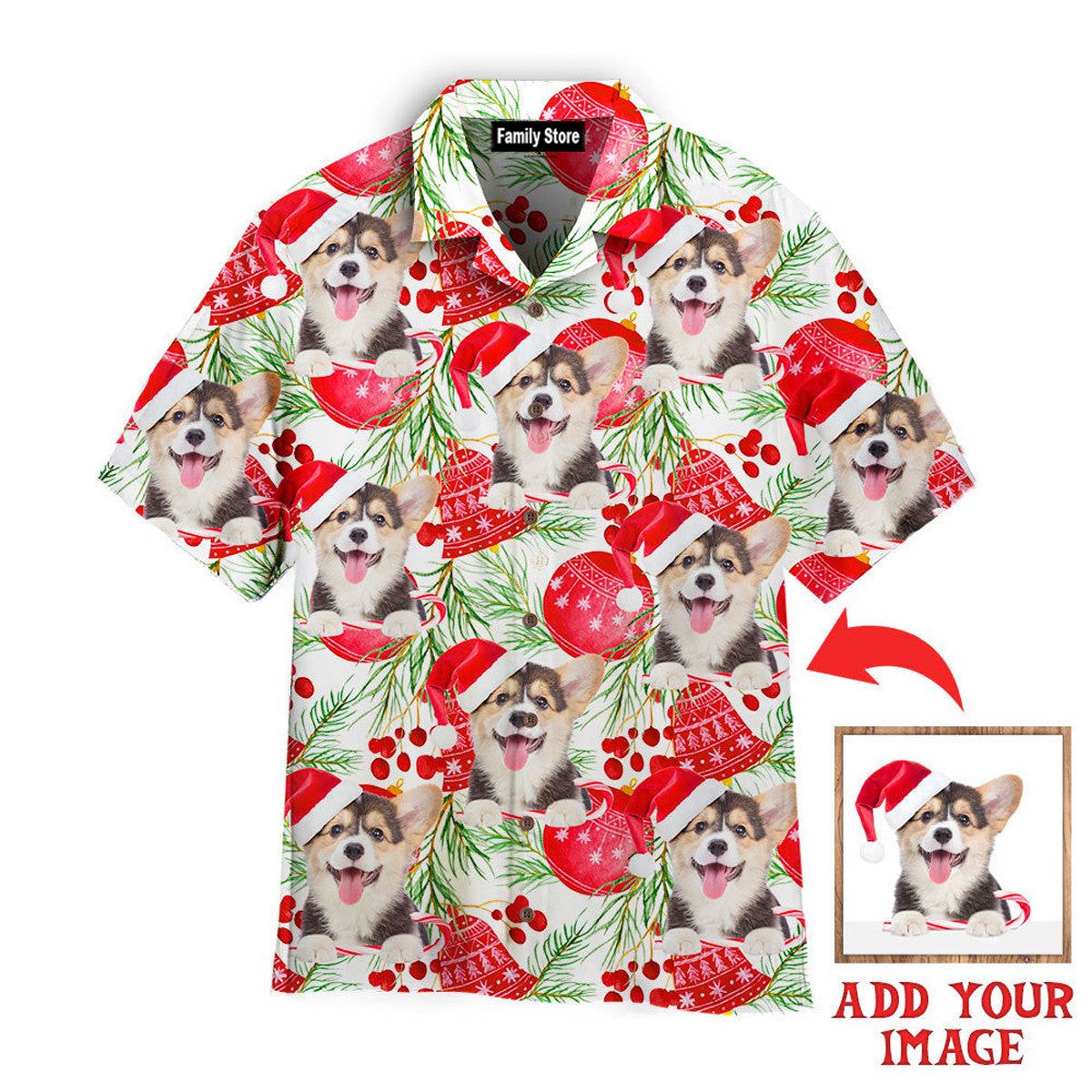 Custom Dog Christmas Tree And Bell Custom Hawaiian Shirt Trendy Aloha