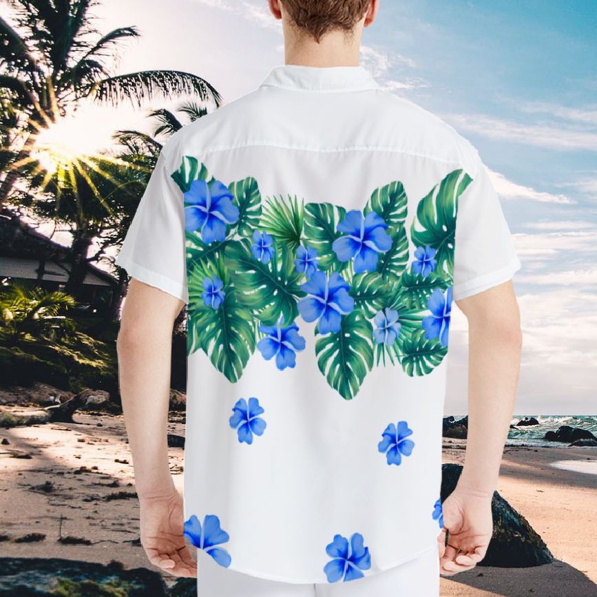 Custom Face Hawaiian Shirts Personalized Photo Glasses Vision Hawaiian Shirts