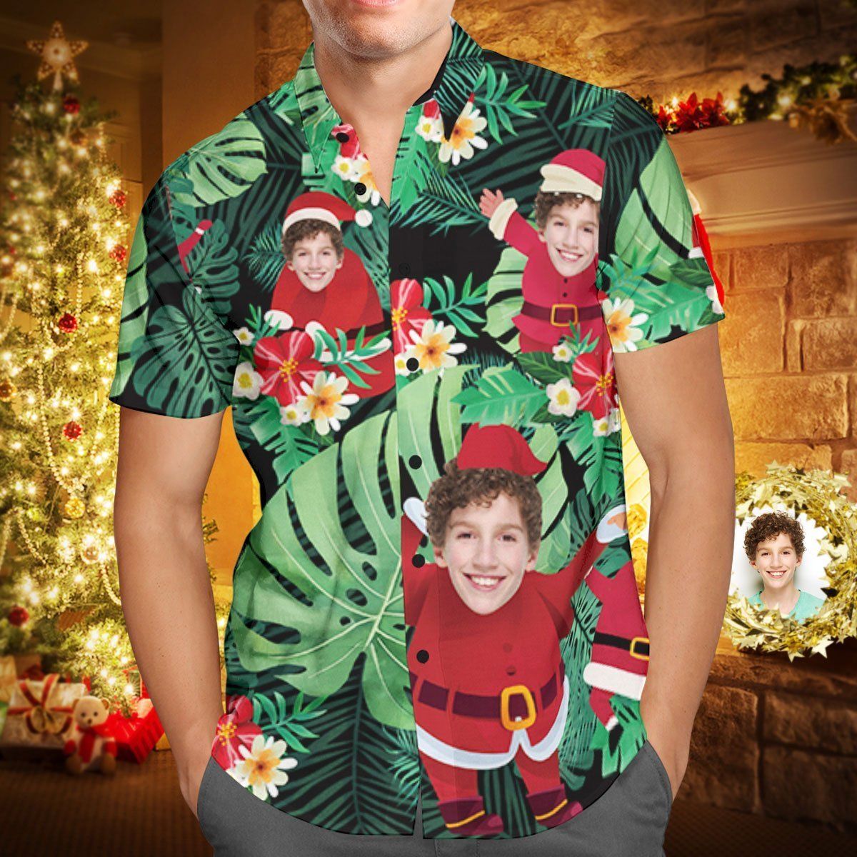 Custom Face Personalized Christmas Hawaiian Shirt Stay Cool Santa Claus Holiday Gifts Custom Face Personalized Christmas Hawaiian Shirt Stay Cool Santa Claus Holiday Gifts