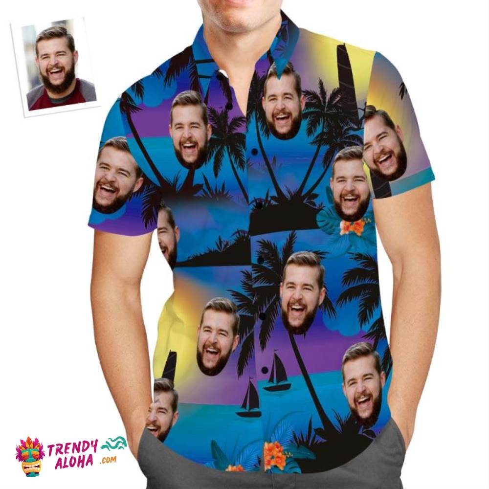 Custom Face Trendy Aloha Hawaiian Shirt Summer Holiday Party