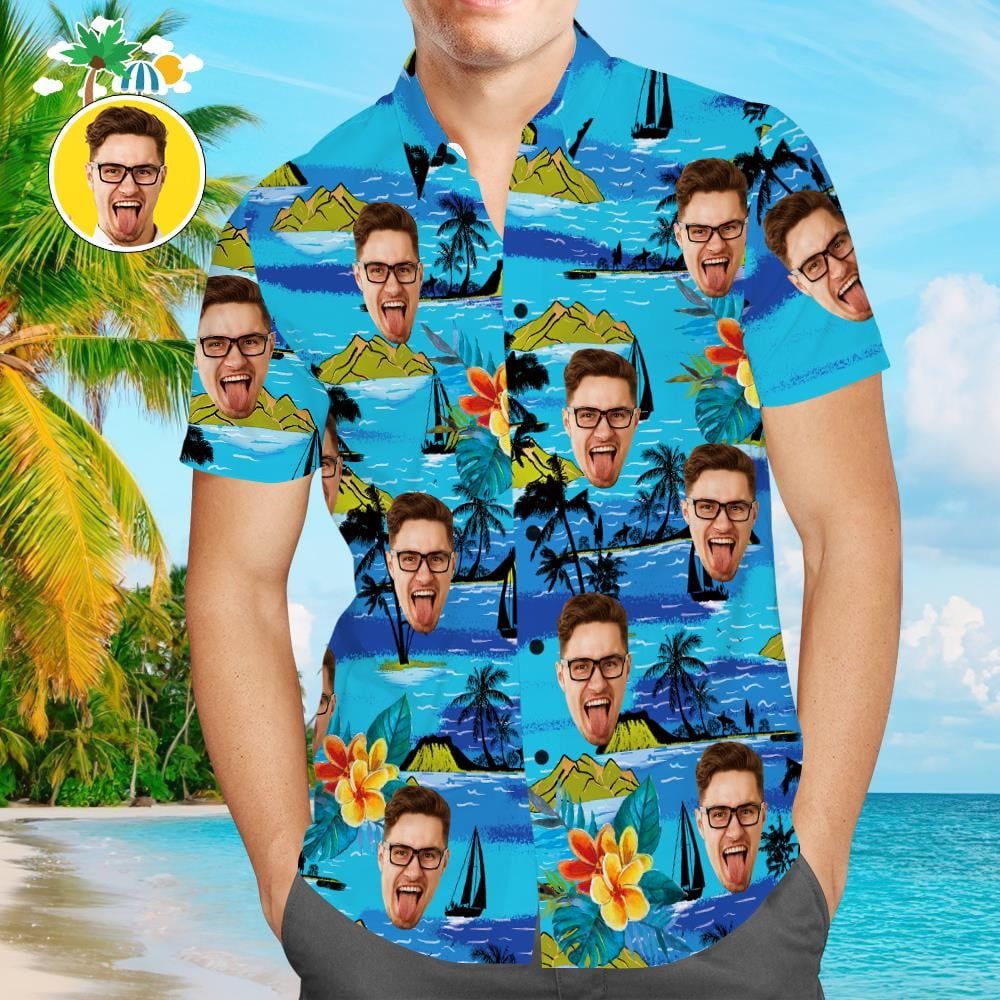 Custom Face Trendy Hawaiian Shirt Men’s Gang Style