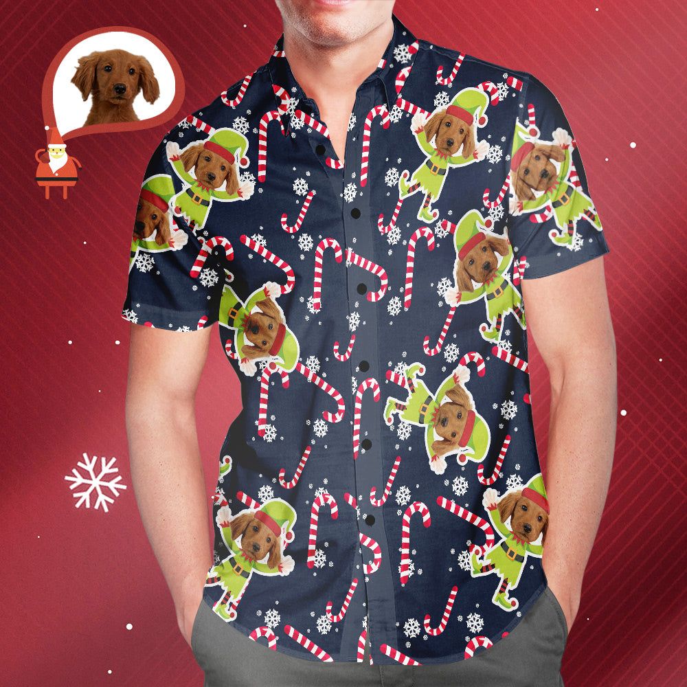 Custom Gog Face Christmas Elf Men’s All Over Print Hawaiian Shirt Christmas Gift For Him Custom Gog Face Christmas Elf Men’s All Over Print Hawaiian Shirt Christmas Gift For Him