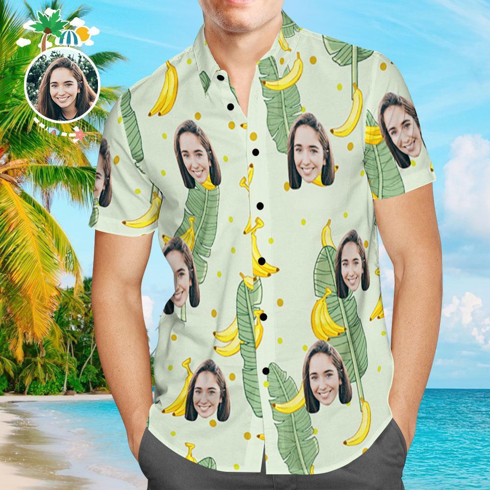 Custom Hawaiian Shirts Banana Aloha Beach Shirt For Men Custom Hawaiian Shirts Banana Aloha Beach Shirt For Men