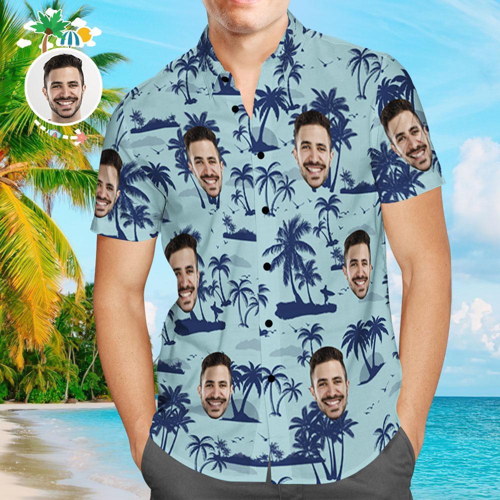 Custom Hawaiian Shirts Coconut Tree Design Aloha Beach Shirt For Men Custom Hawaiian Shirts Coconut Tree Design Aloha Beach Shirt For Men