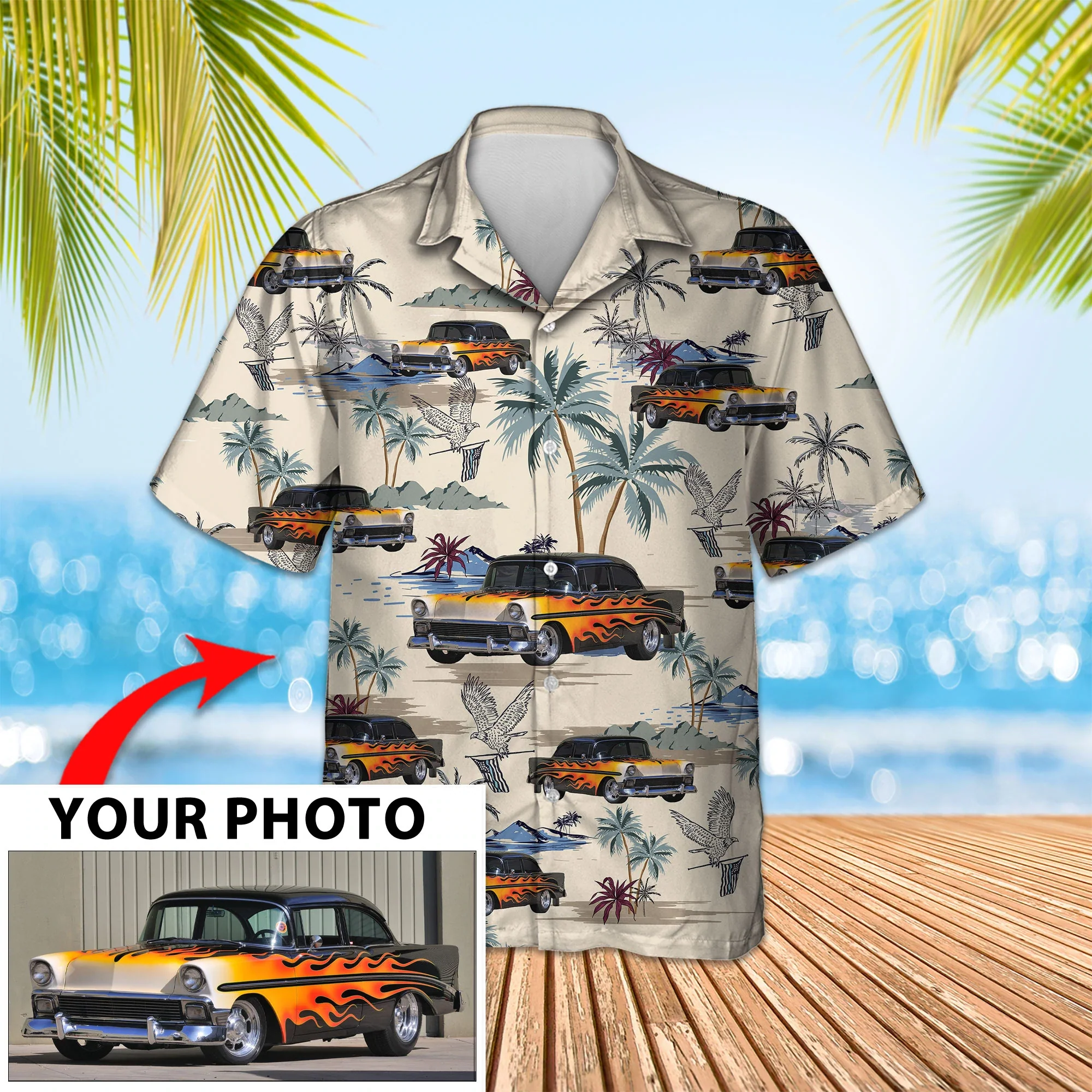 Custom Image Seamless Car Trendy Hawaiian Shirt, Summer Short Sleeve Hawaiian Aloha Shirt For Men, Women Custom Image Seamless Car Trendy Hawaiian Shirt, Summer Short Sleeve Hawaiian Aloha Shirt For Men, Women
