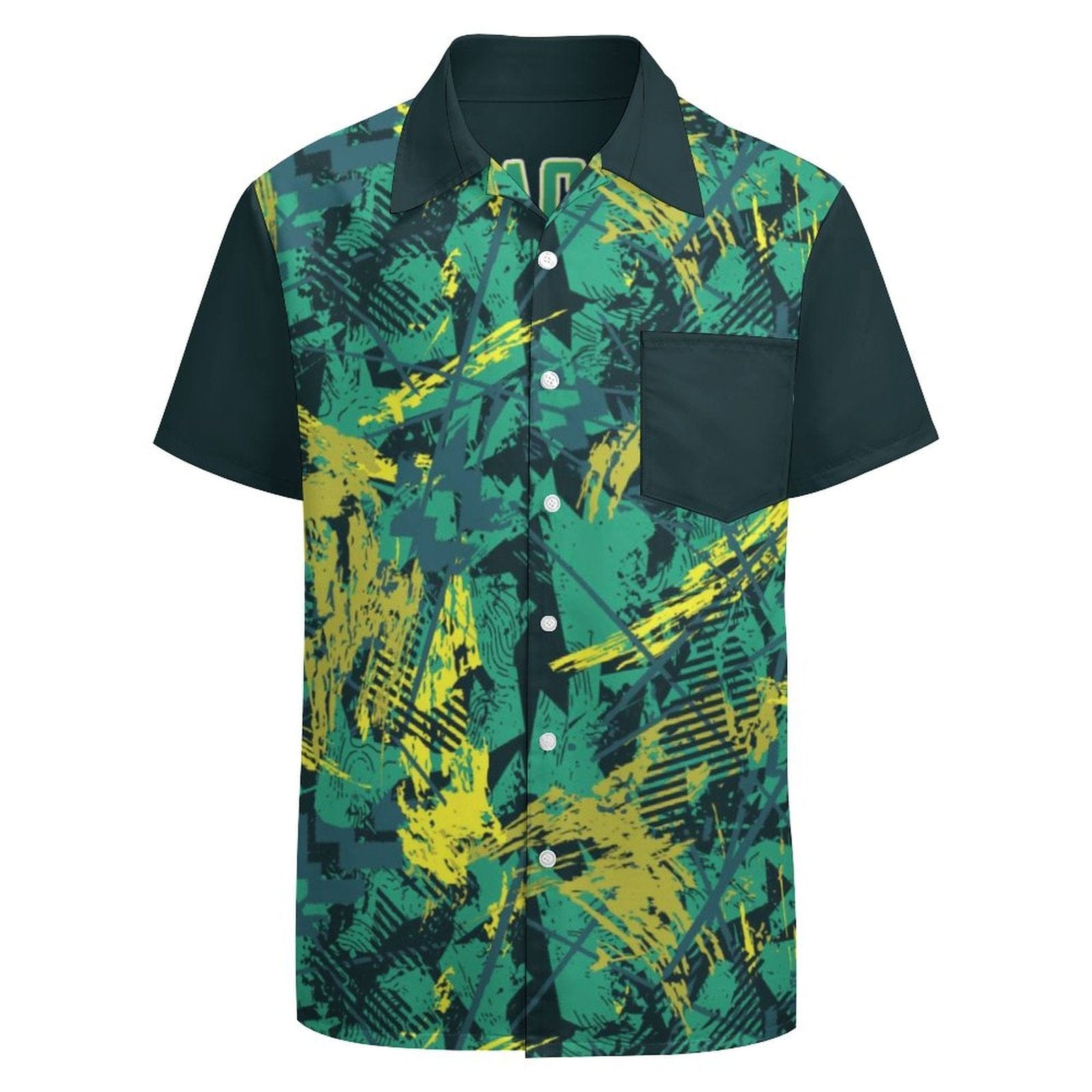 Custom Name&Number Green Pocket Hawaiian Shirt Custom Name&Number Green Pocket Hawaiian Shirt