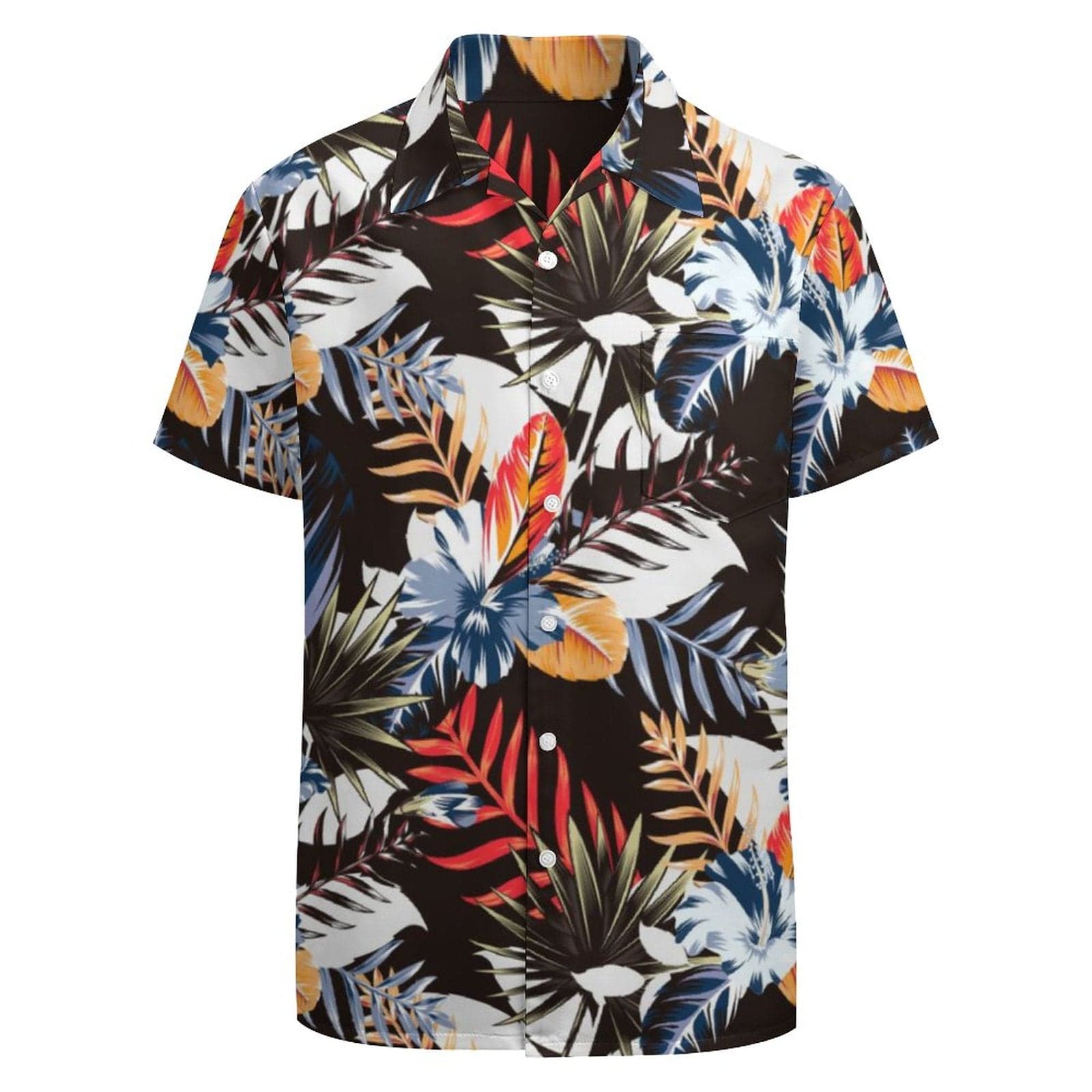 Custom Name&Number Tropical Pocket Hawaiian Shirt Custom Name&Number Tropical Pocket Hawaiian Shirt