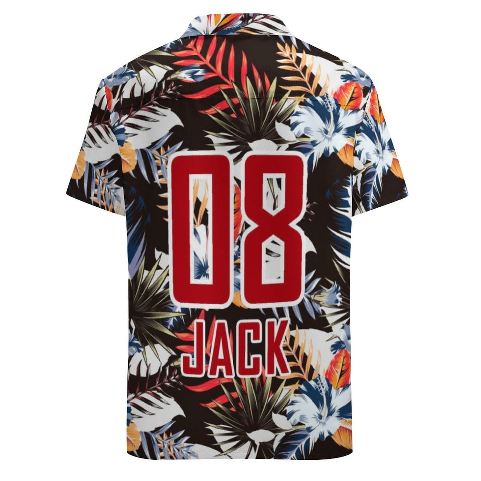 Custom Name&Number Tropical Pocket Hawaiian Shirt