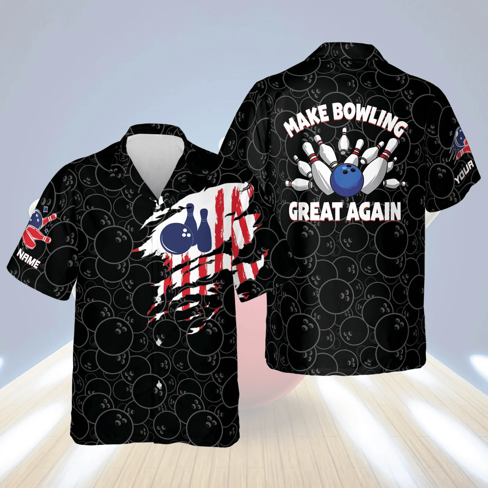 Custom Name Bowling Shirts For Men, Men’s Usa Trendy Hawaiian Shirt, Bowling Trendy Hawaiian Shirt For Men Custom Name Bowling Shirts For Men, Men’s Usa Trendy Hawaiian Shirt, Bowling Trendy Hawaiian Shirt For Men