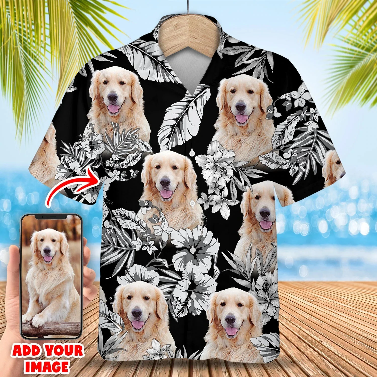 Custom Photo Dog Trendy Hawaiian Shirt, Summer Dog Trendy Hawaiian Shirt For Men, Women
