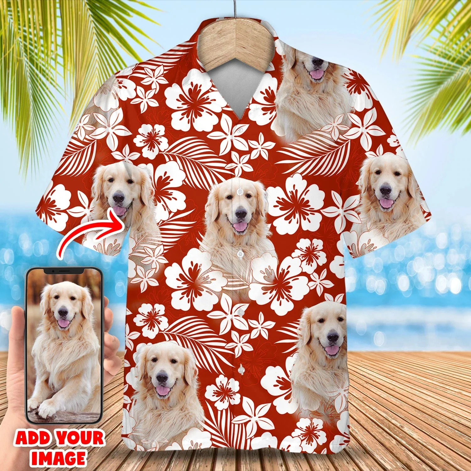 Custom Photo Dog Trendy Hawaiian Shirt, Summer Dog Trendy Hawaiian Shirt For Men, Women Custom Photo Dog Trendy Hawaiian Shirt, Summer Dog Trendy Hawaiian Shirt For Men, Women