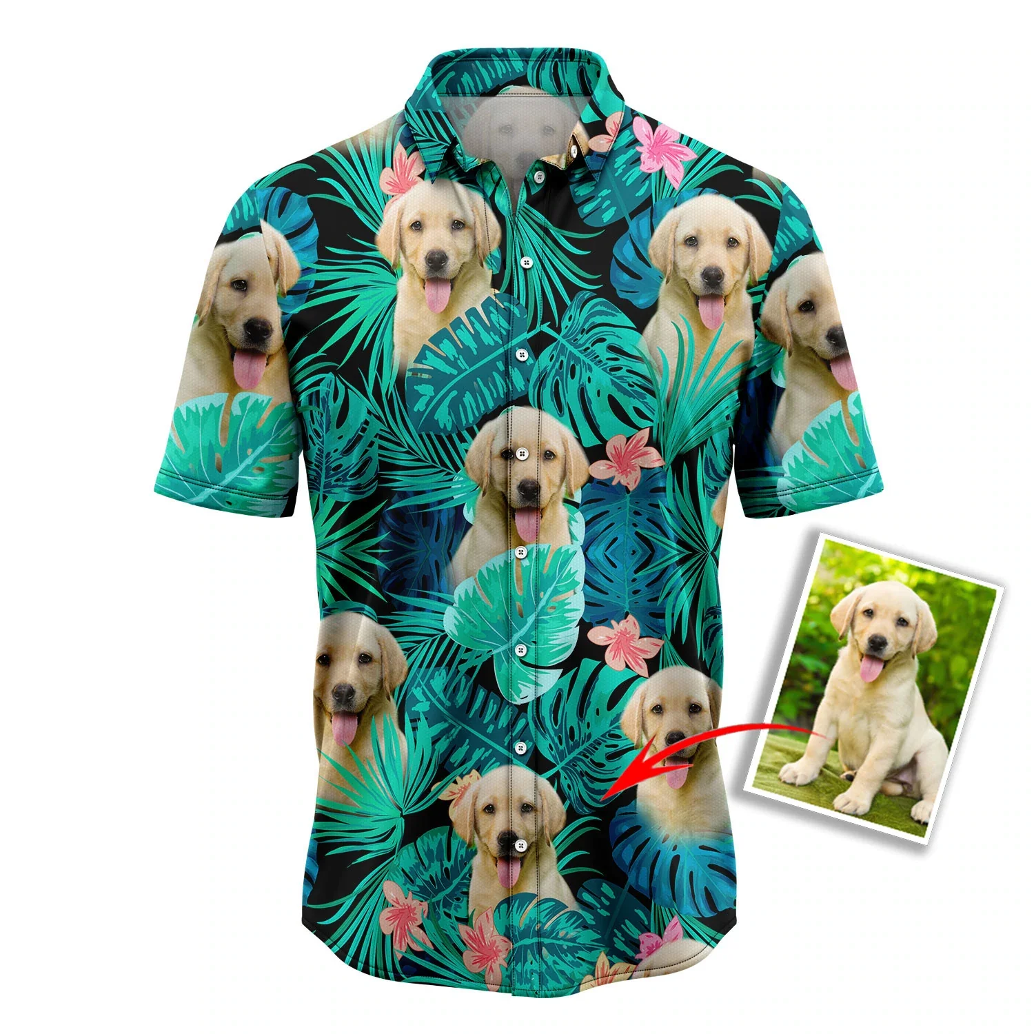 Custom Photo Dog Tropical Trendy Hawaiian Shirt, Summer Trendy Hawaiian Shirts For Men, Women Aloha Beach Shirt