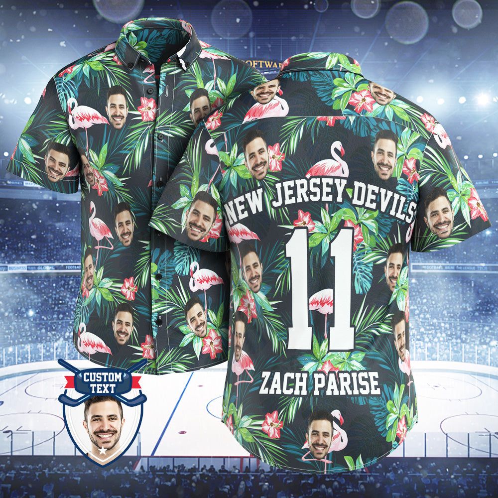 Custom Printed Hawaiian Shirt For Fans Personalized Face And Text Hawaiian Shirt Gift For Fans – Flamingo Custom Printed Hawaiian Shirt For Fans Personalized Face And Text Hawaiian Shirt Gift For Fans – Flamingo